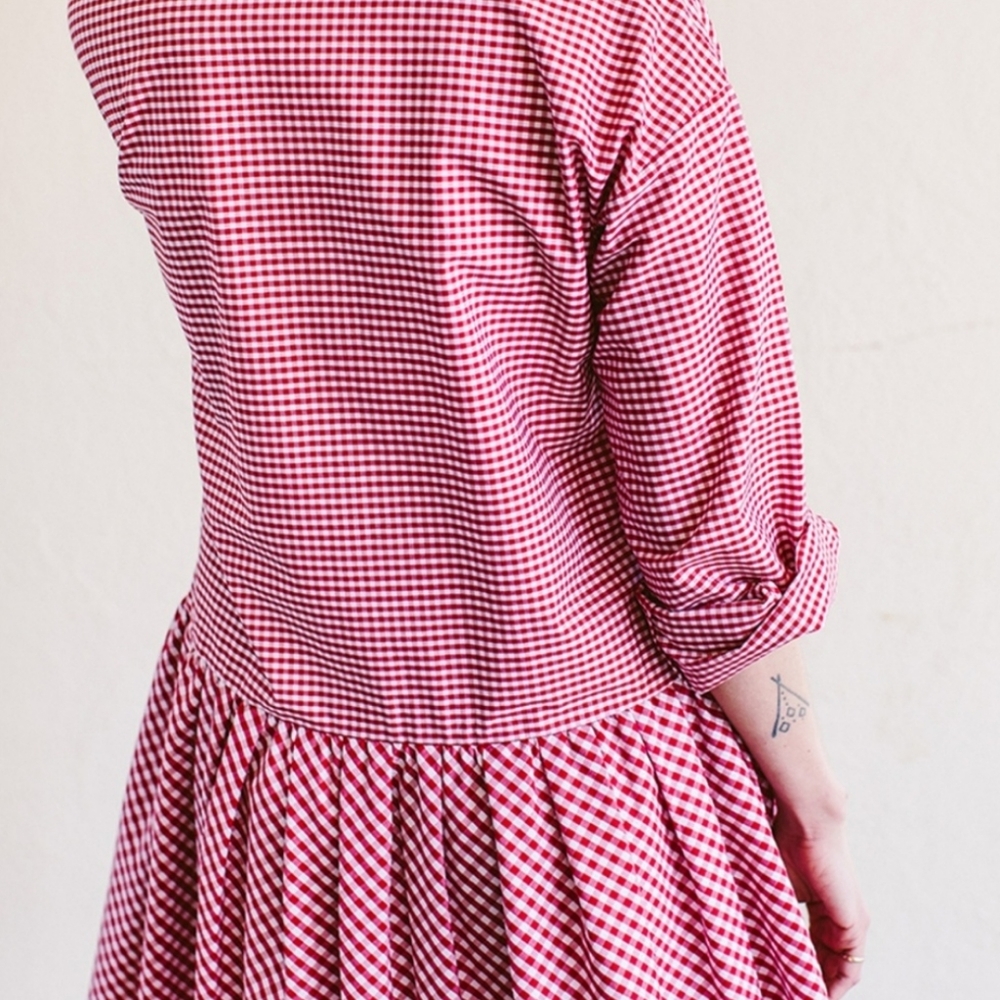 August Morgan Gingham Dress - Picture 2 of 10